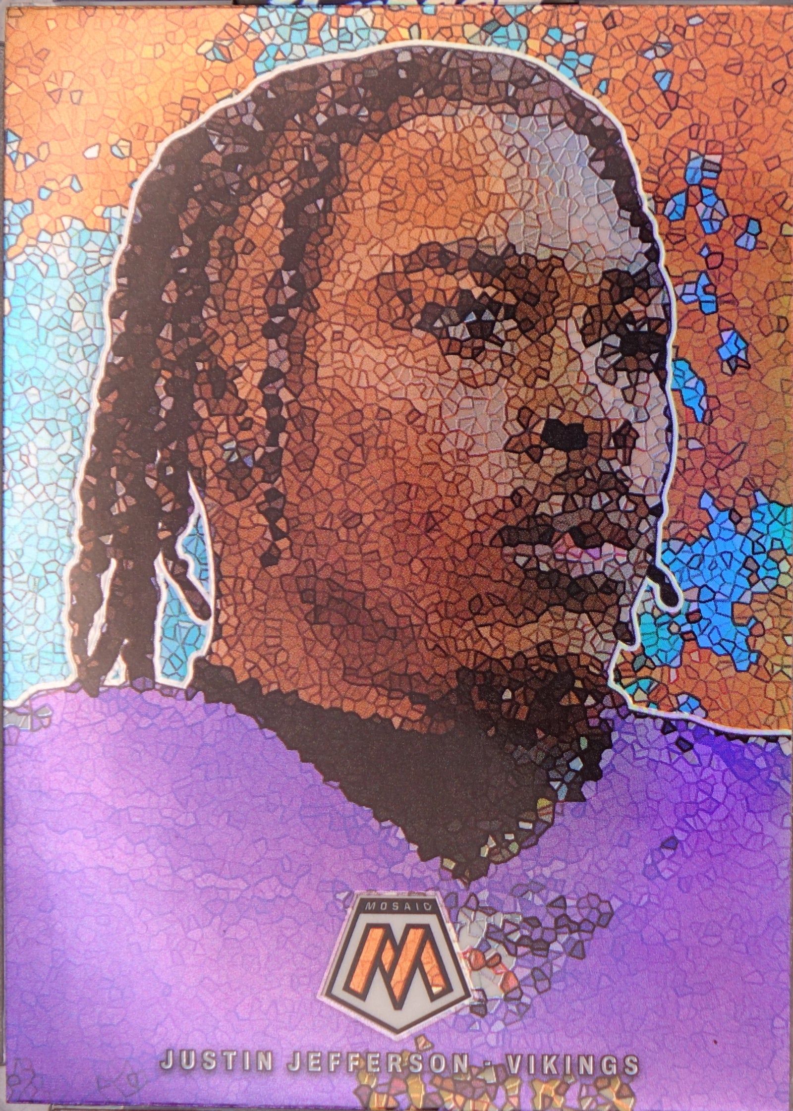 2023 Panini Mosaic Justin Jefferson Micro SSP Mosaic #MM-16