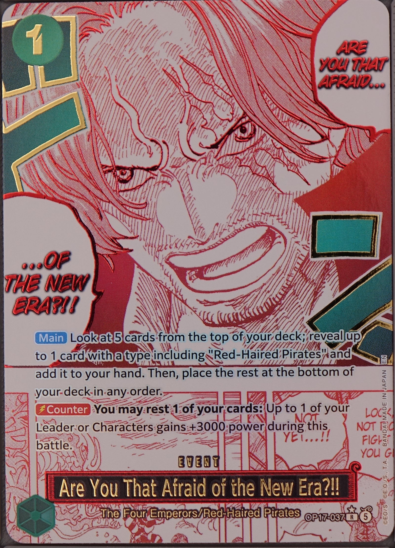 Are You That Afraid of the New Era?! (Alternate Art) OP-17-037