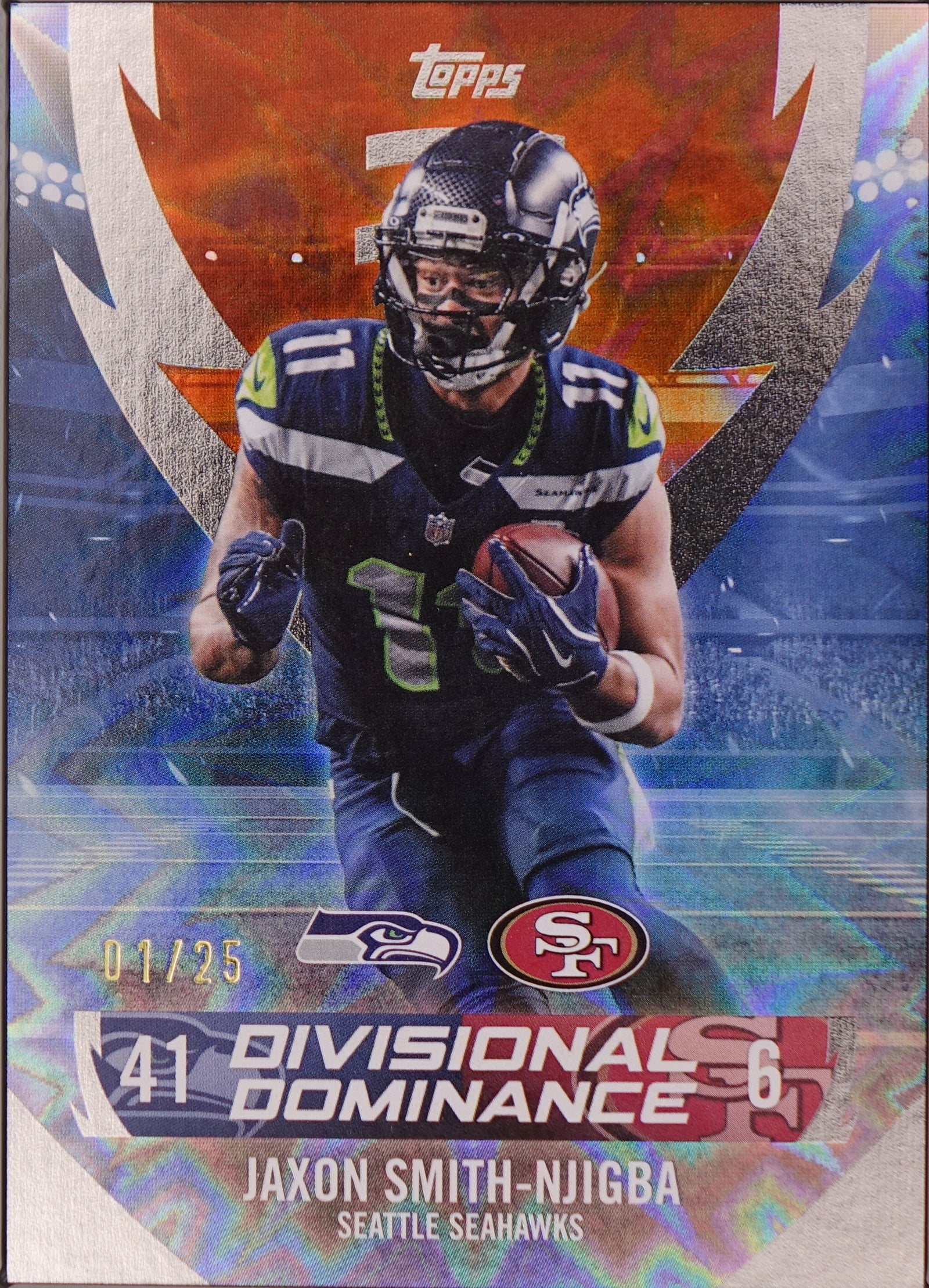 2026 Topps Flagship Jaxson Smith-Njigba Divisional Dominance DD-11 /25 Book End