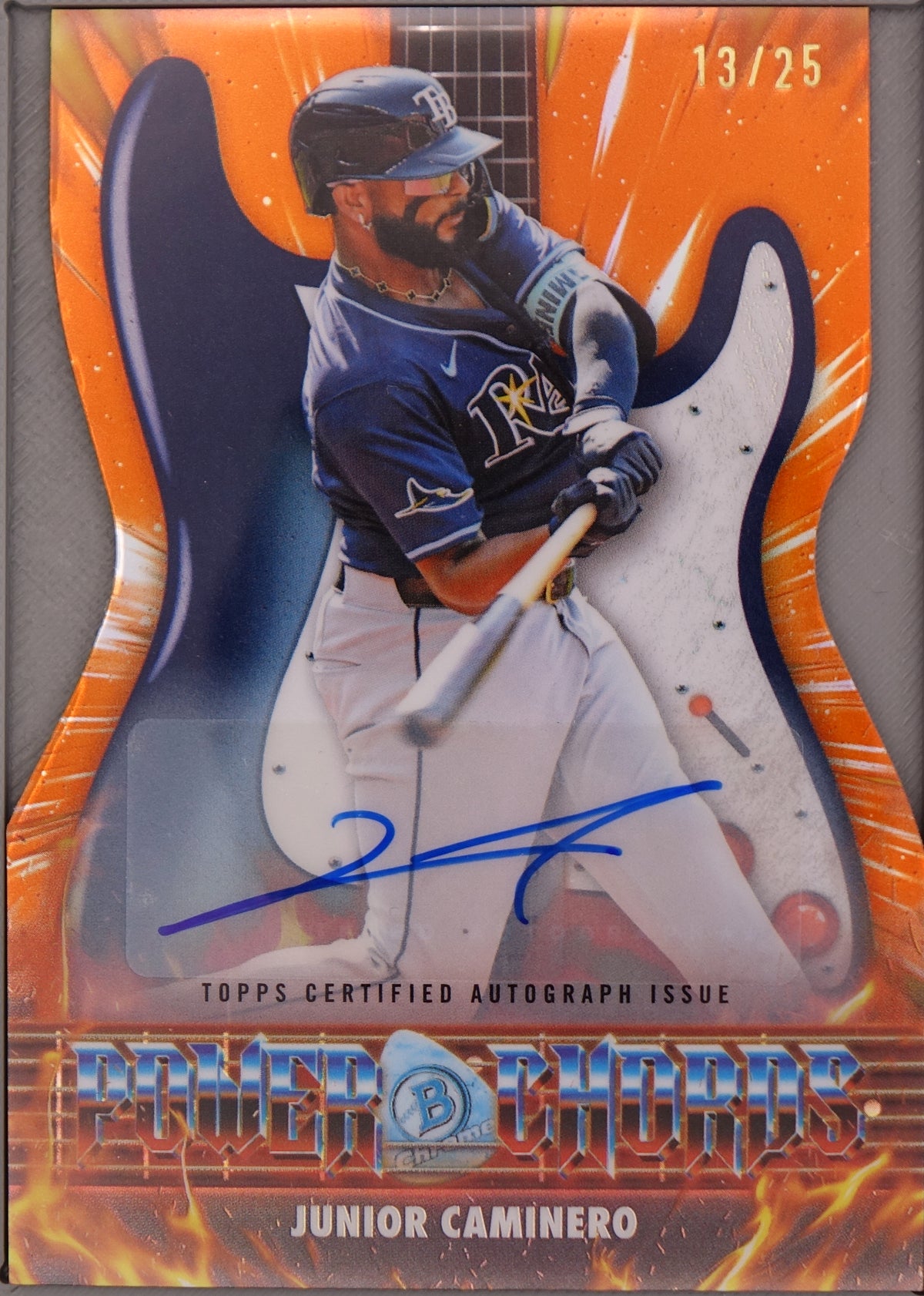 Topps 2026 Power Chords Junior Caminero PC-23 Auto /25 Number Match