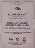 2026 Topps Elijah Sarratt Auto Rookie Patch Card Orange /25