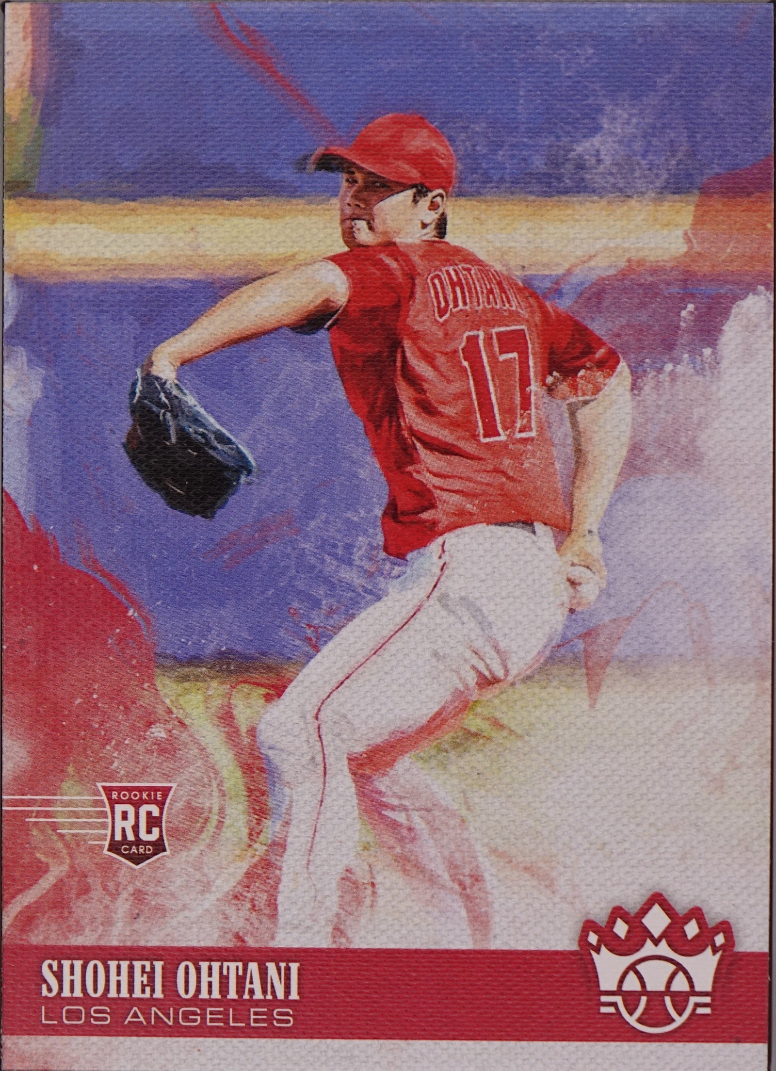 SHOHEI OHTANI RC Base Pitching Variation 2018 Panini Diamond Kings #139