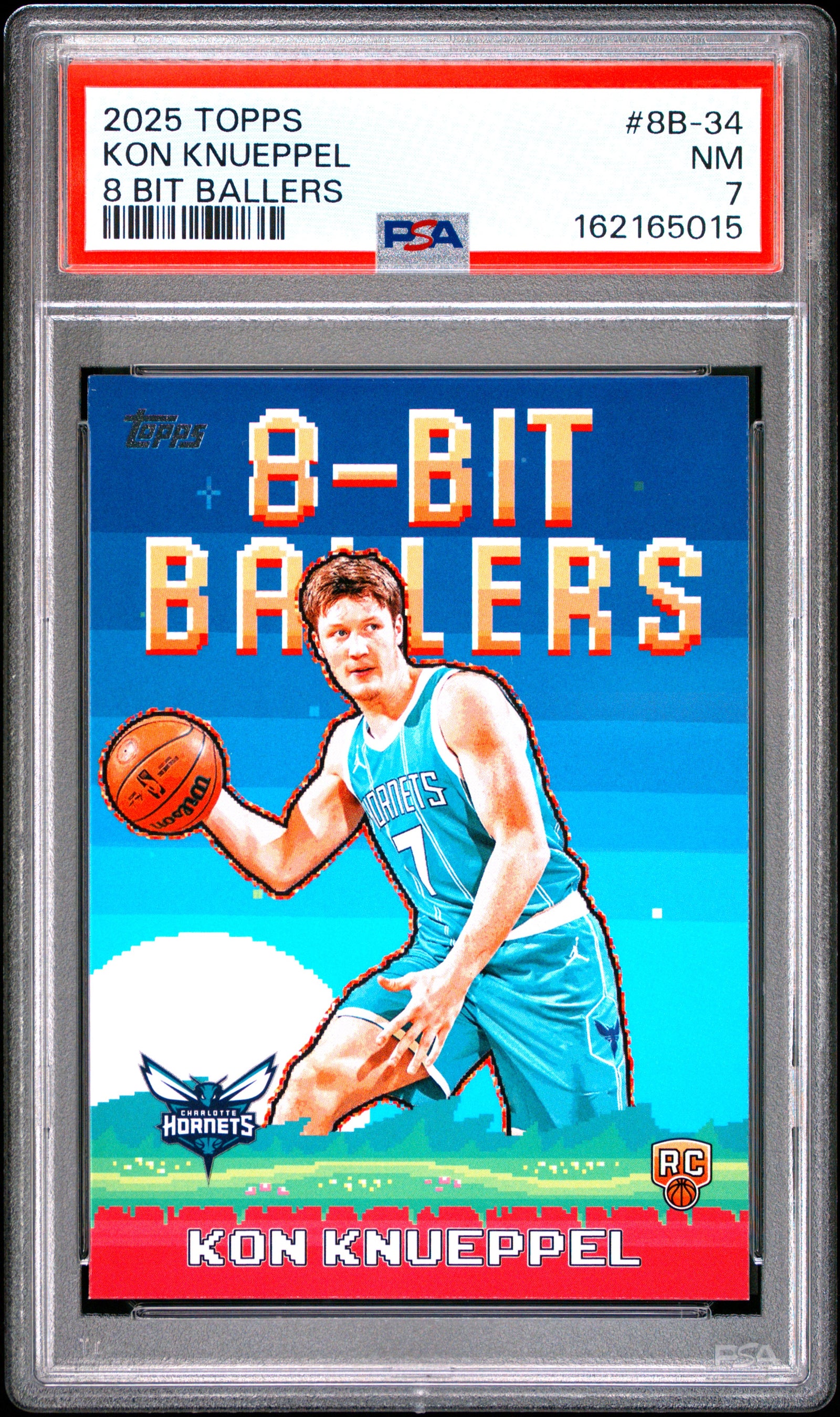 2025 TOPPS 8 BIT BALLERS 8B-34 KON KNUEPPEL PSA 7 - front
