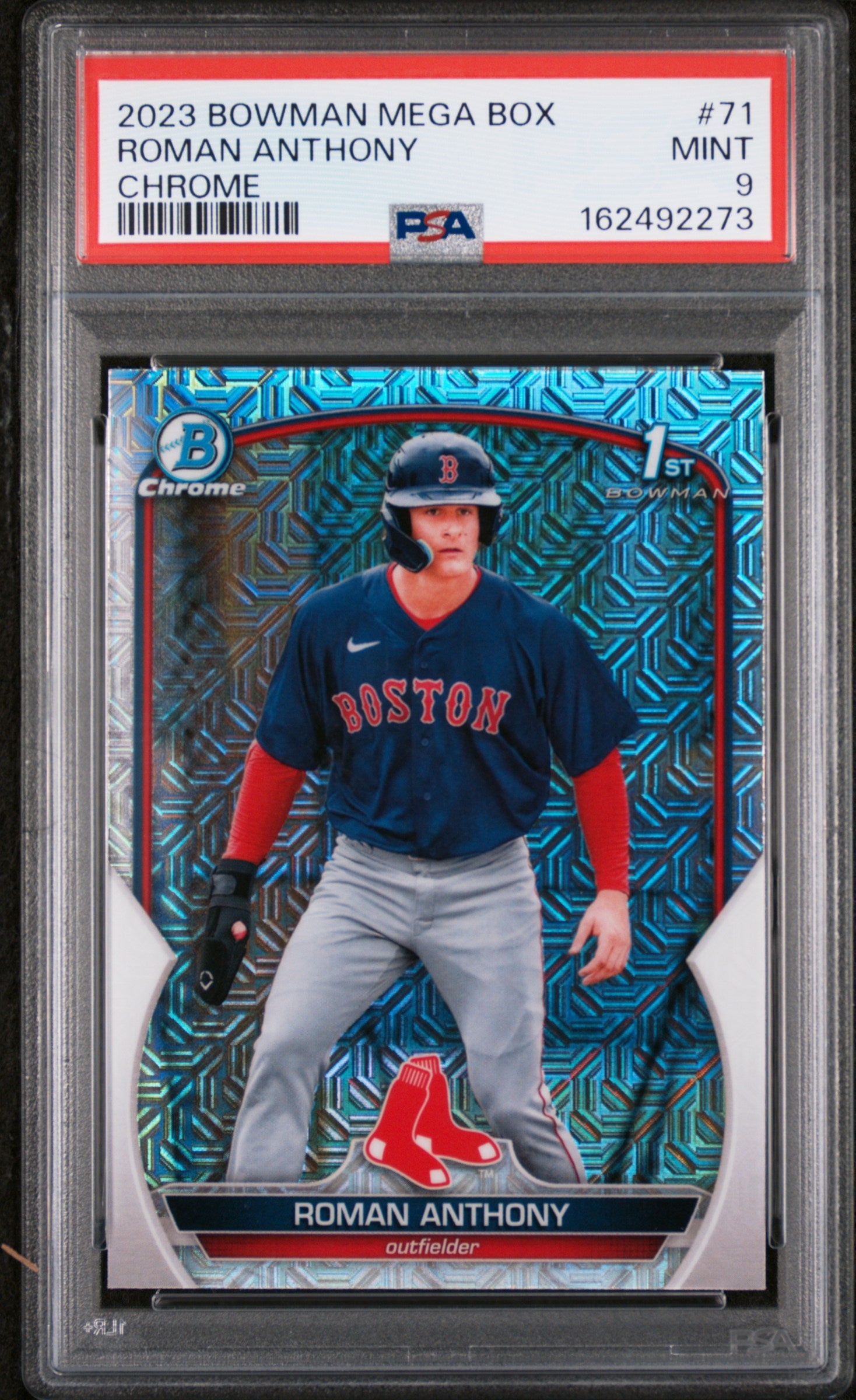 2023 BOWMAN MEGA BOX CHROME 71 ROMAN ANTHONY PSA 9 - front