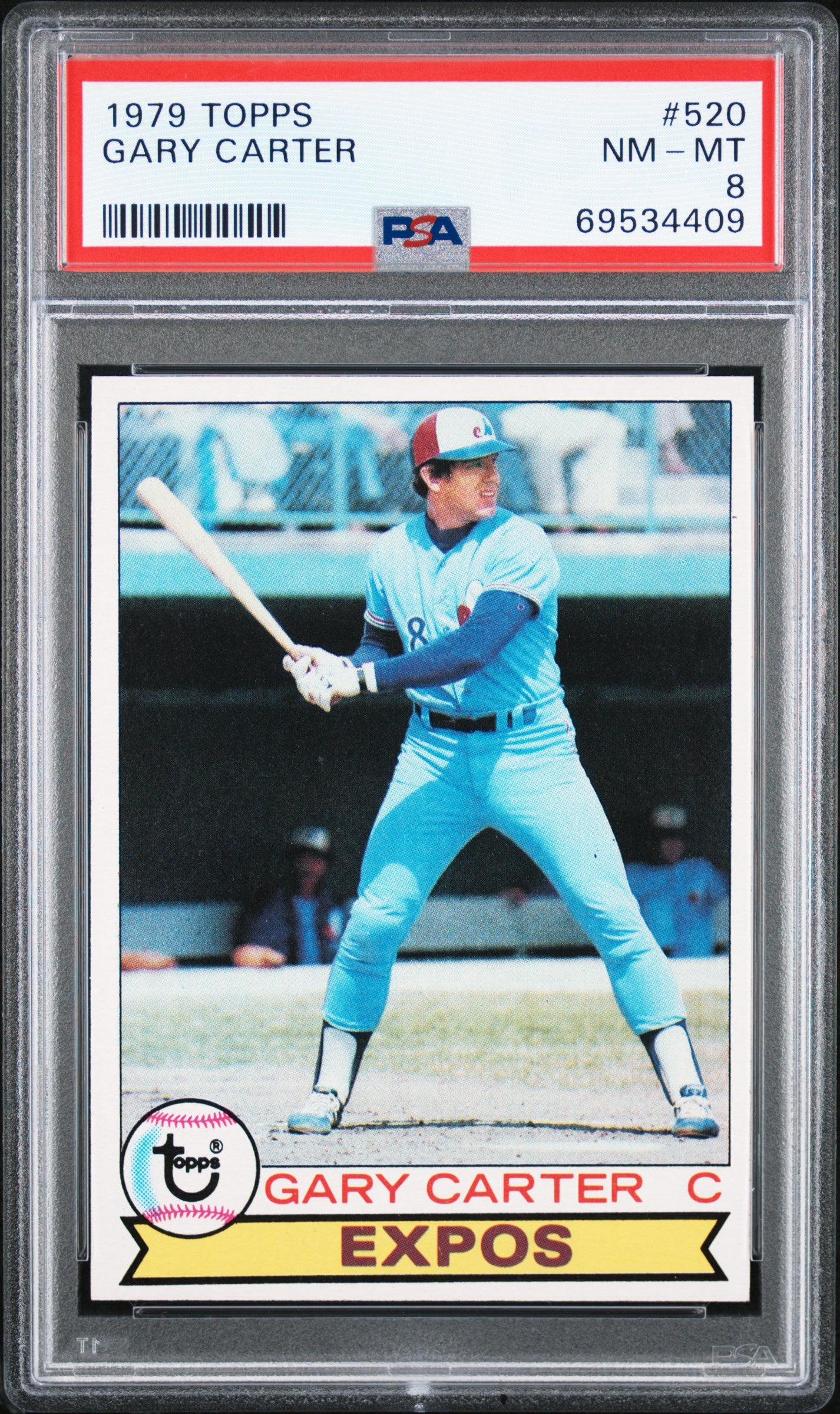 1979 Topps 520 Gary Carter PSA 8