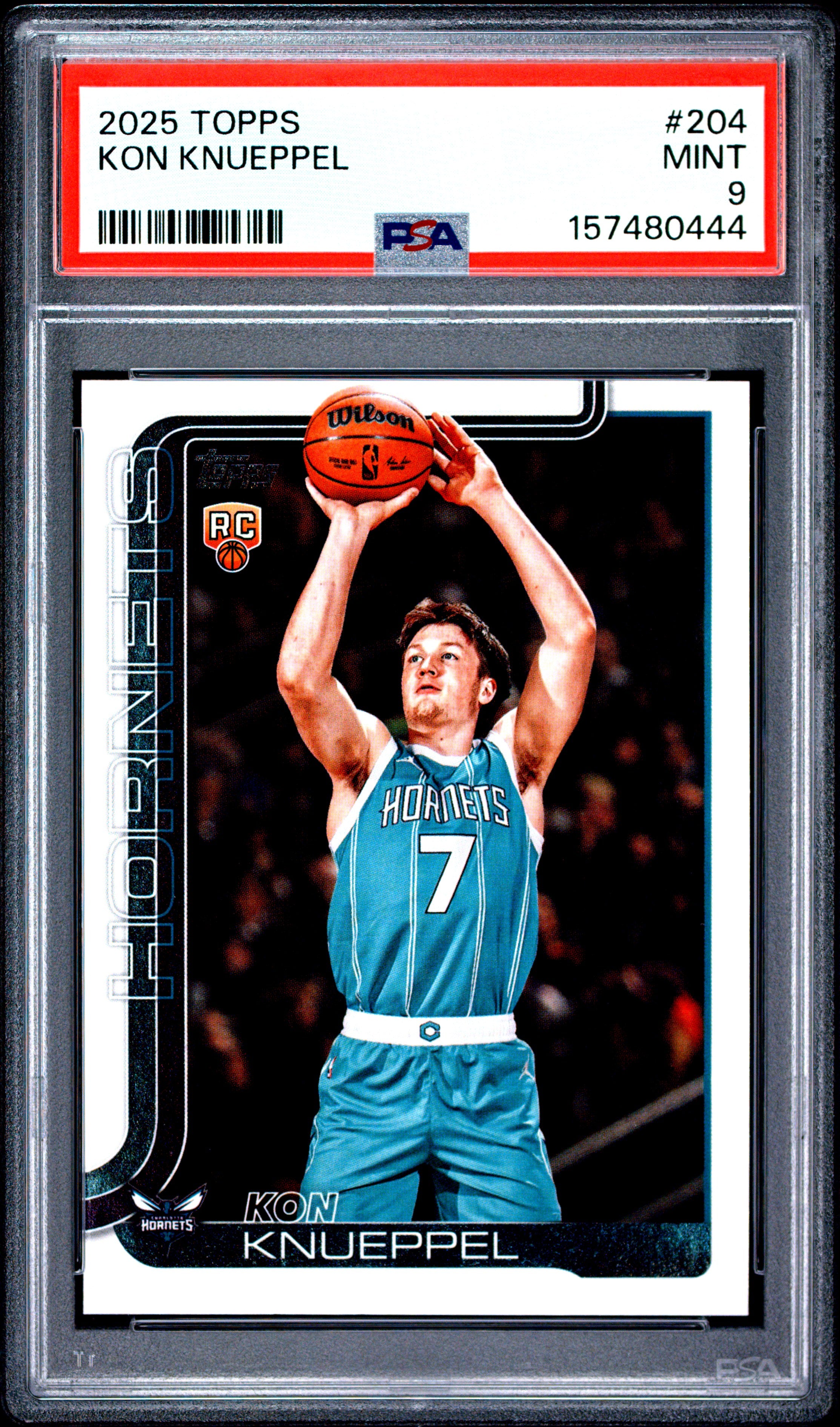2025 TOPPS 204 KON KNUEPPEL PSA 9 - front