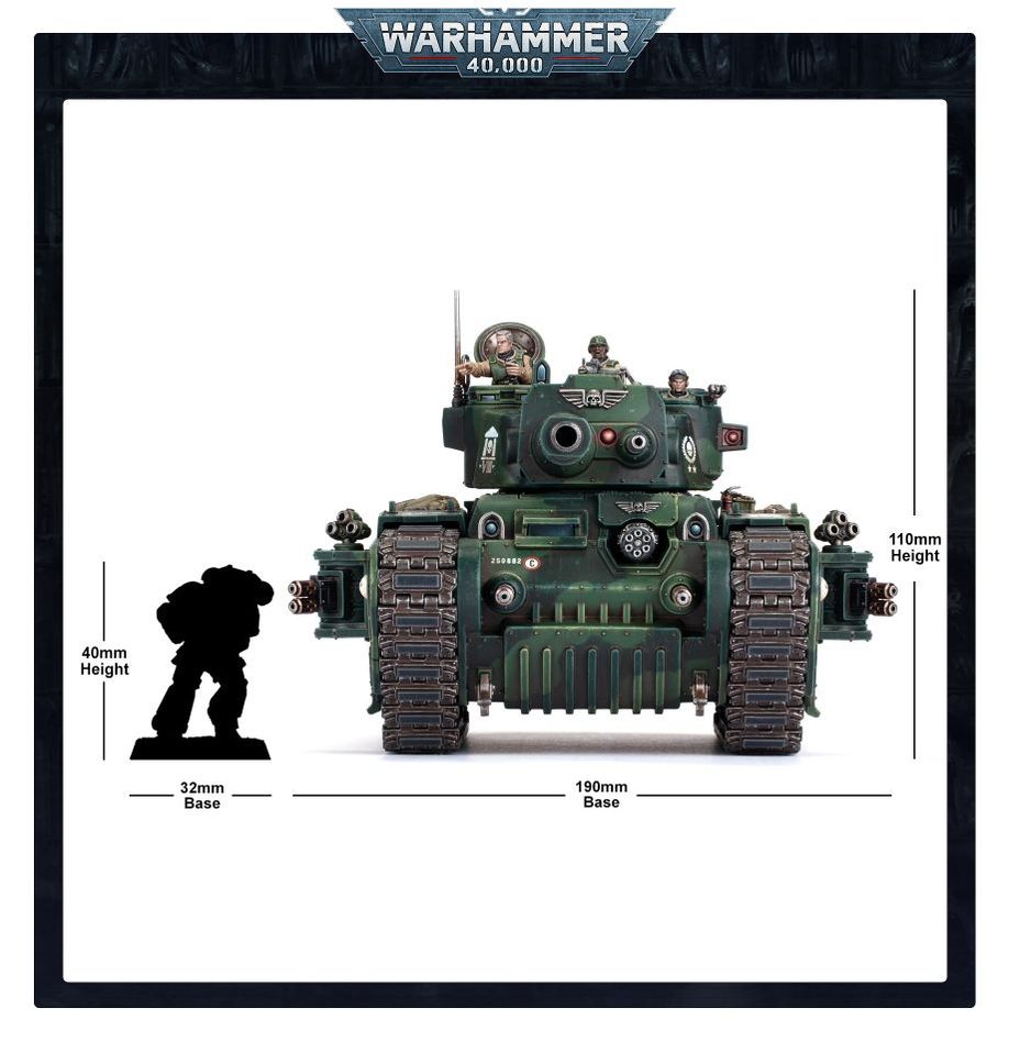 Warhammer 40k Astra Militarum: Rogal Dorn Battle Tank