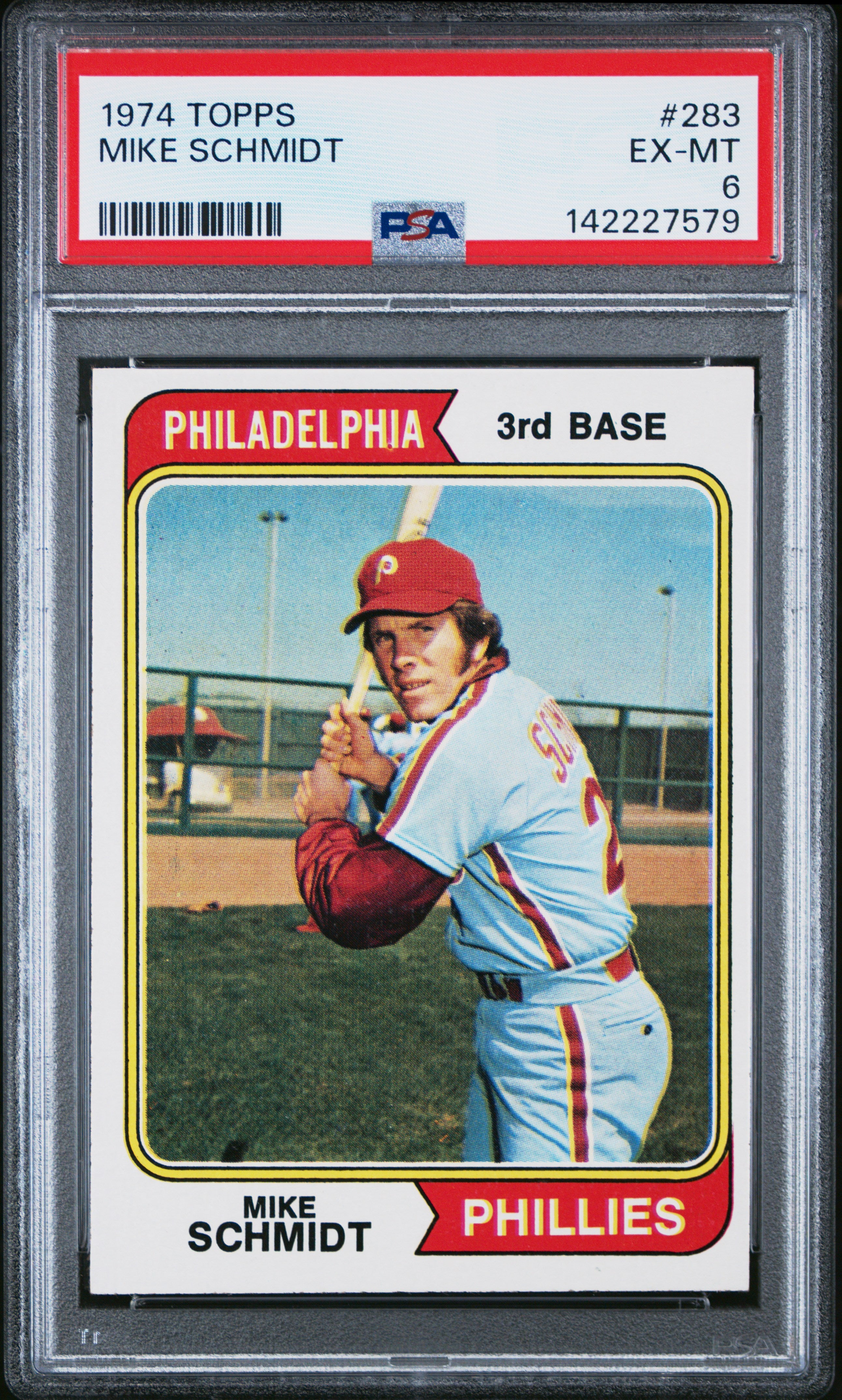 1974 Topps 283 Mike Schmidt PSA 6