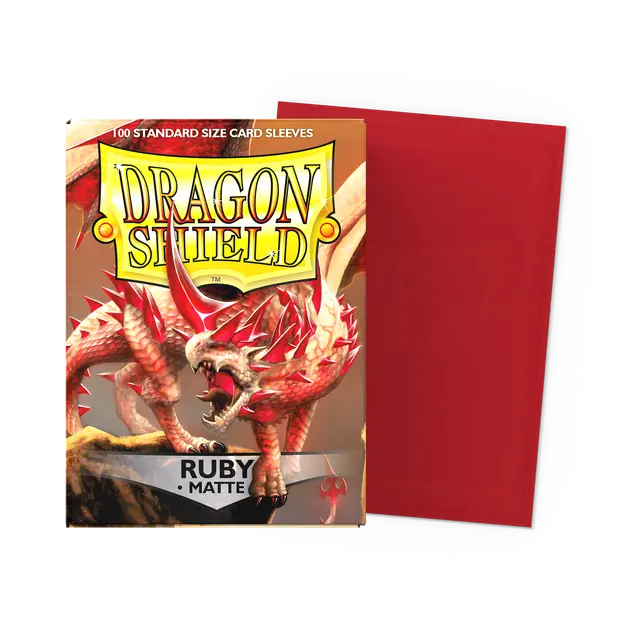 Dragon Shield Sleeves - Matte Ruby
