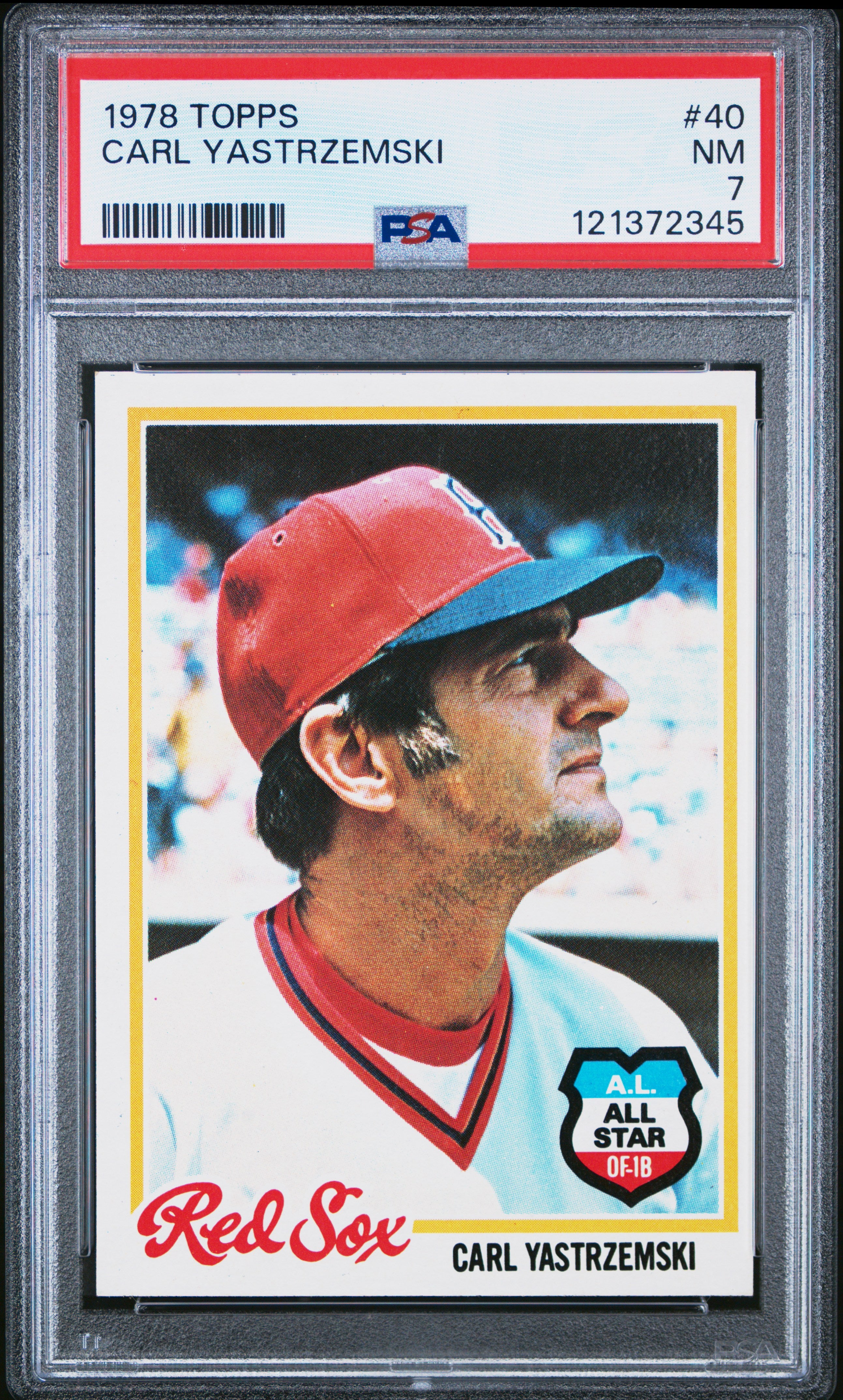 1978 TOPPS 40 CARL YASTRZEMSKI  PSA 7