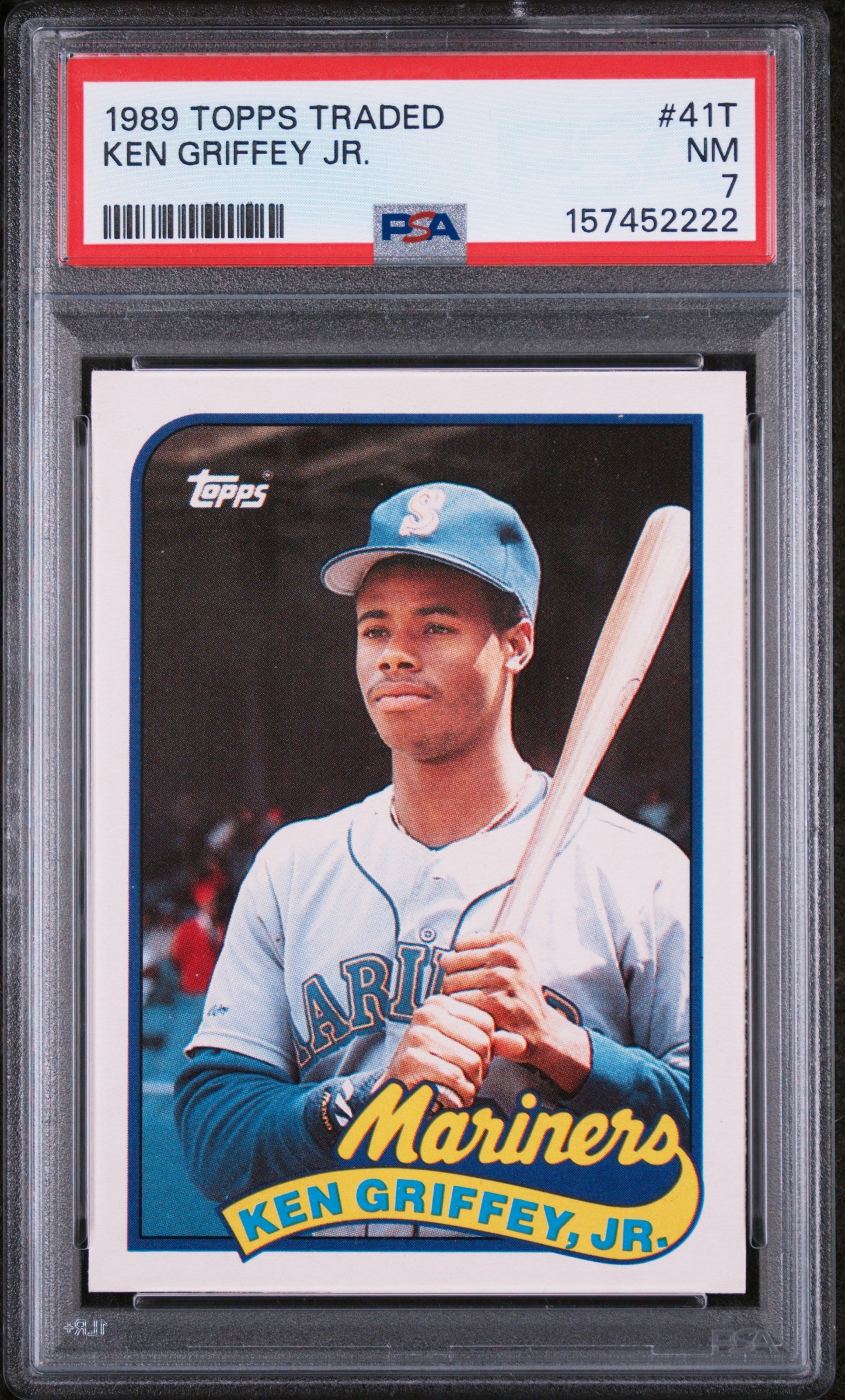 1989 TOPPS TRADED 41T KEN GRIFFEY JR. PSA 7 - front