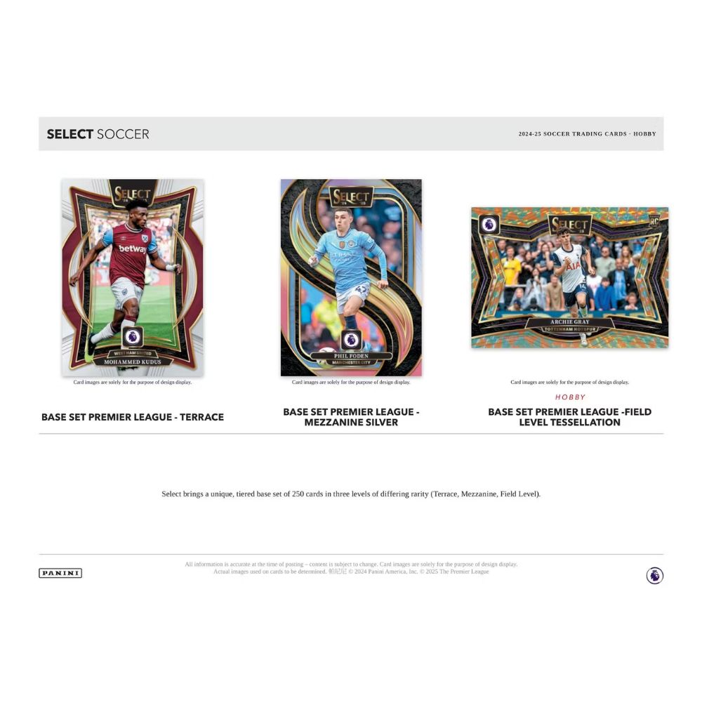 2024-25 Panini Select English Premier League Soccer Hobby