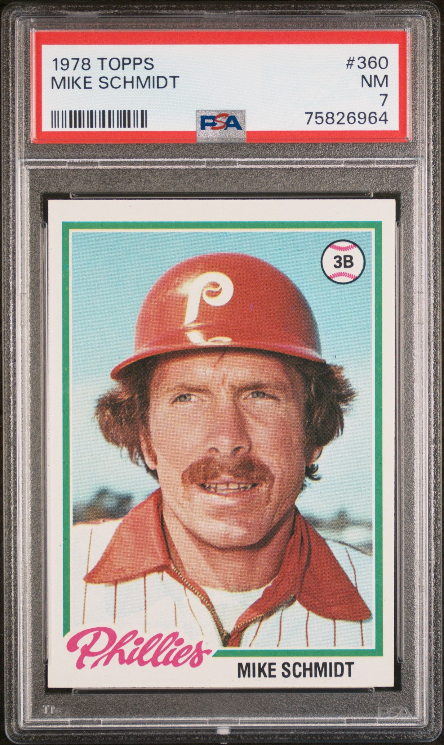1978 Topps 360 Mike Schmidt PSA 7