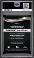 2024 TOPPS CHROME BLACK AUTOGRAPHS JCA JUNIOR CAMINERO PSA 9 - back