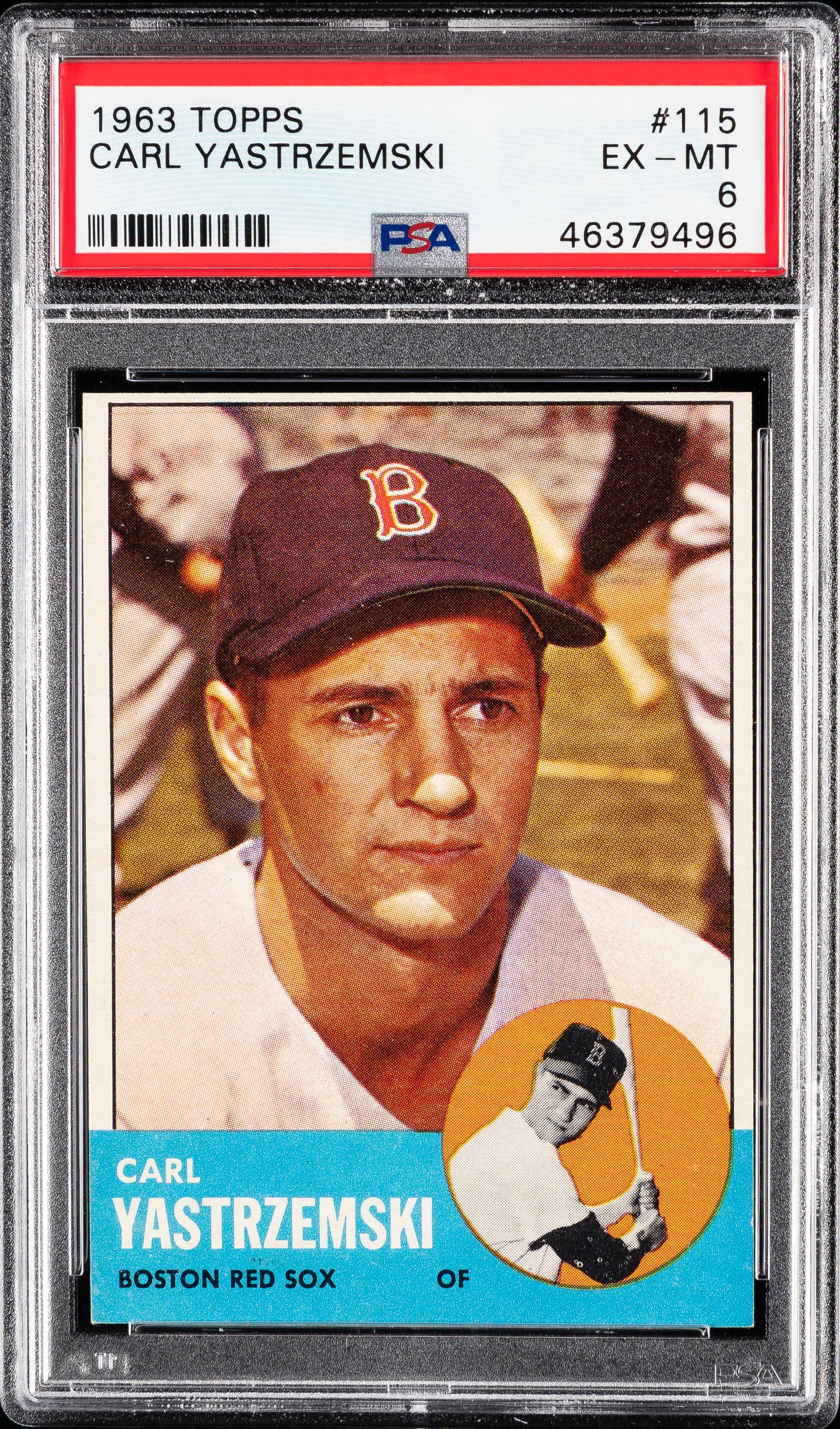 1963 Topps 115 Carl Yastrzemski  PSA 6