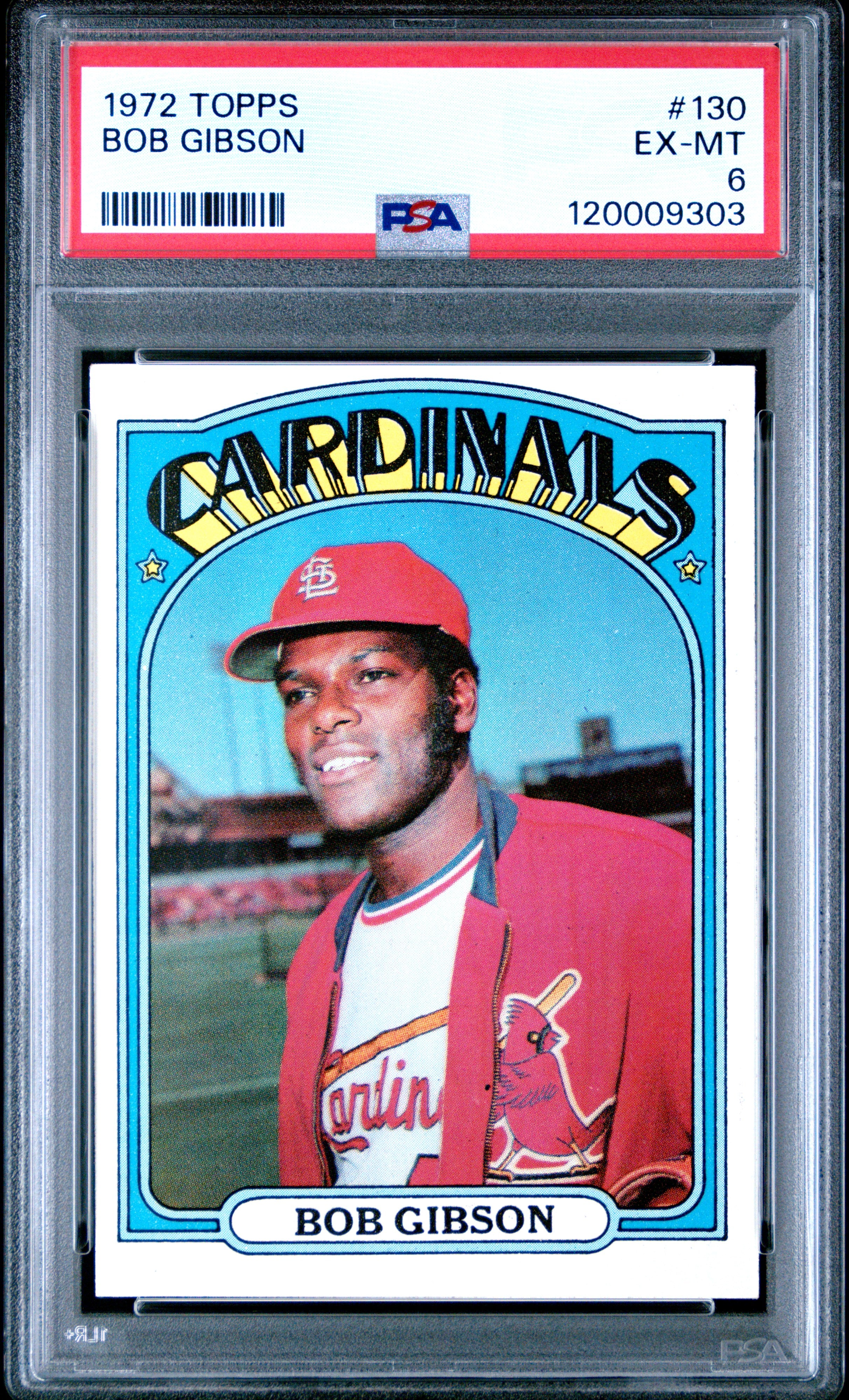 1972 Topps 130 Bob Gibson PSA 6