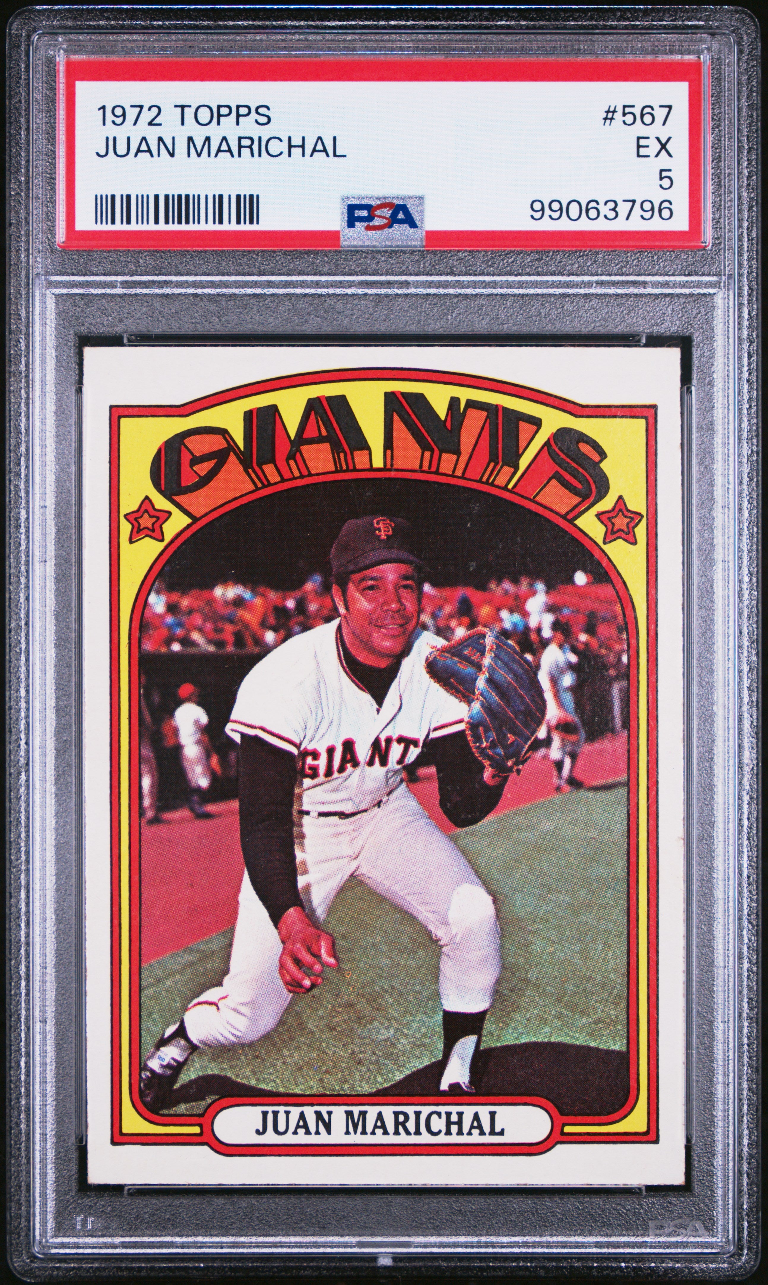 1972 Topps 567 Juan Marichal  PSA 5