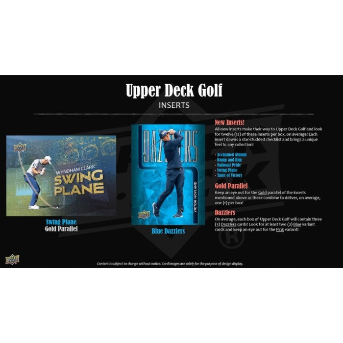 2026 Upper Deck Golf Hobby Box PREORDER (Pricing In Store Only) PREORDER