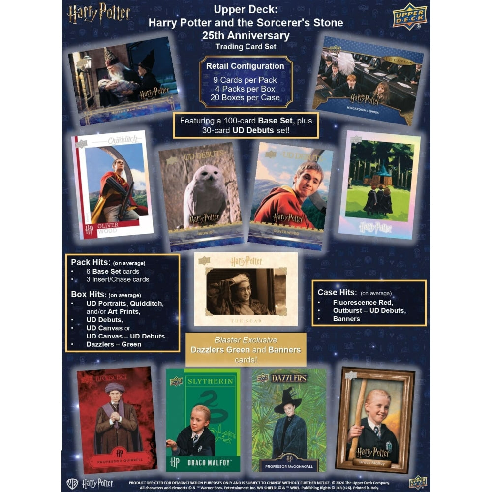 Upper Deck Harry Potter and the Sorcerer's Stone Blaster Box