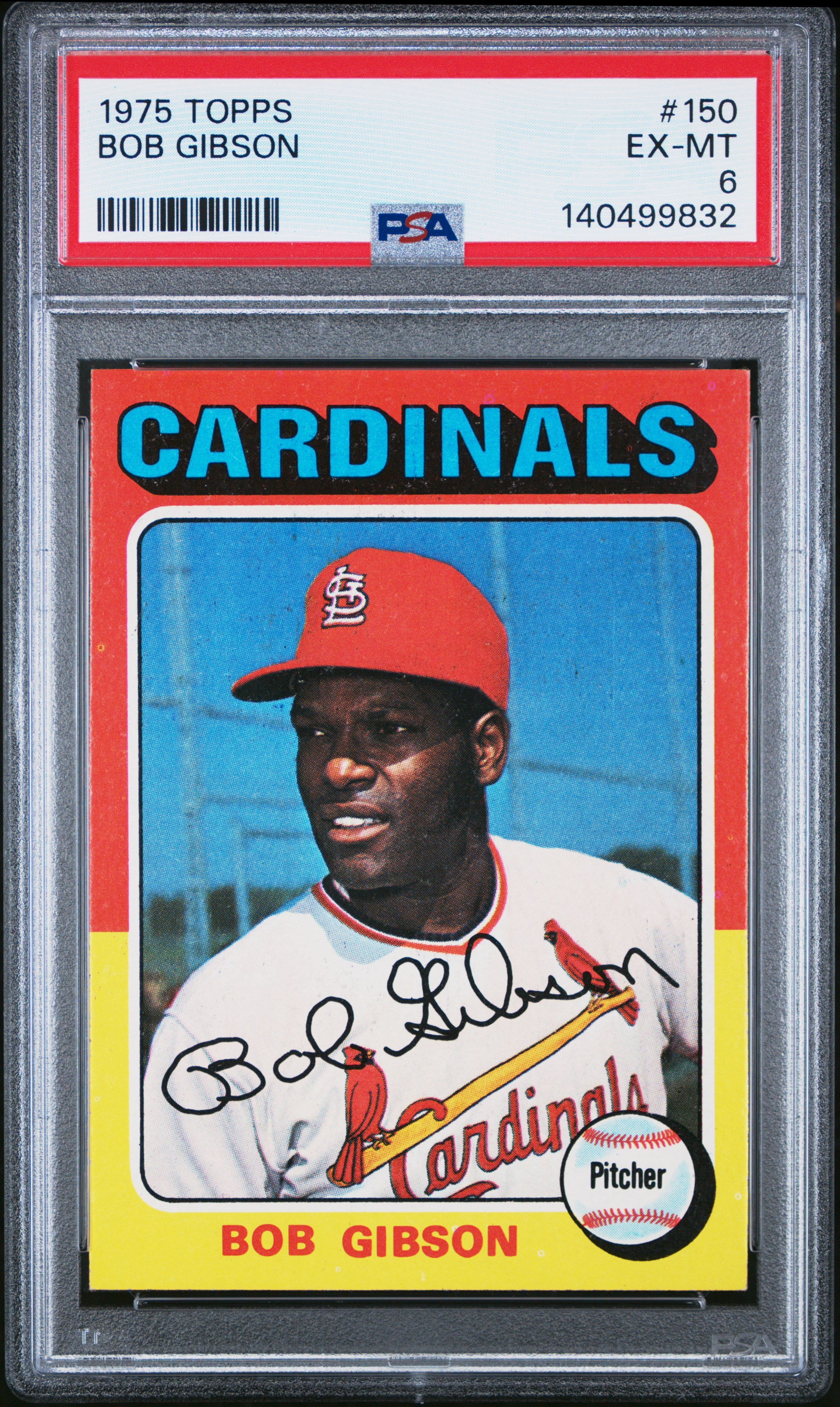 1975 Topps 150 Bob Gibson PSA 6