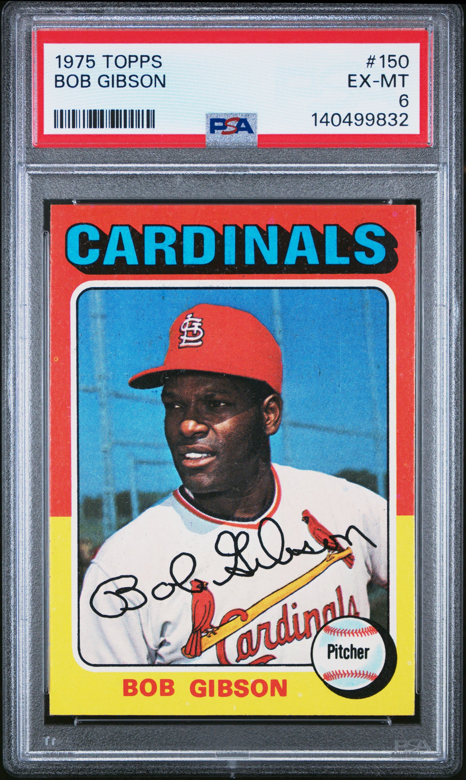 1975 Topps 150 Bob Gibson PSA 6