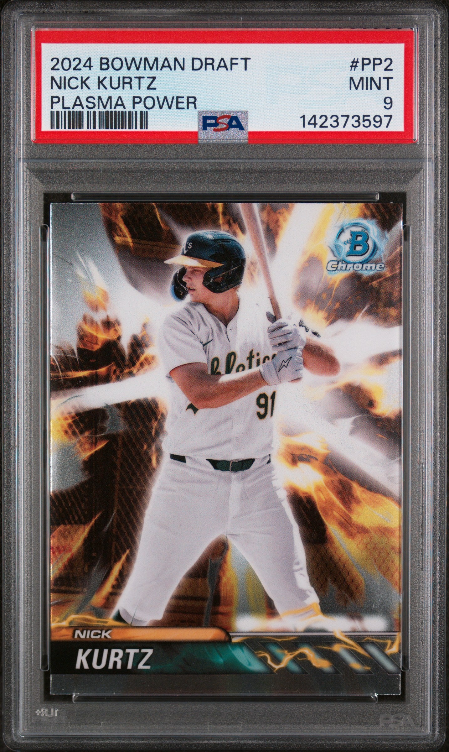2024 Bowman Draft Plasma Power Pp2 Nick Kurtz PSA 9