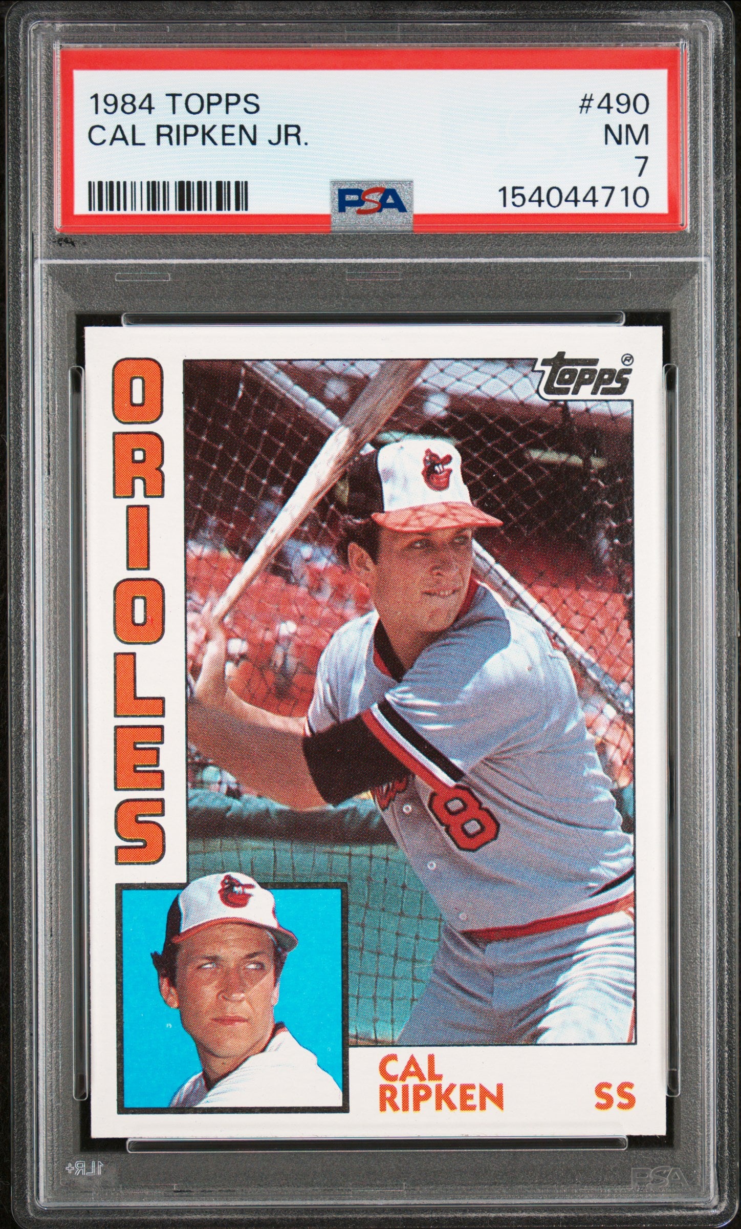 1984 TOPPS 490 CAL RIPKEN JR. PSA 7 - front
