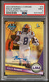 2023 Bowman University Chrome 74 Malik Nabers Autograph-Yellow Refractor PSA 9
