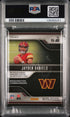 2024 Panini Prizm Premier Jerseys Jayden Daniels RC Neon Green Pulsar PSA 8