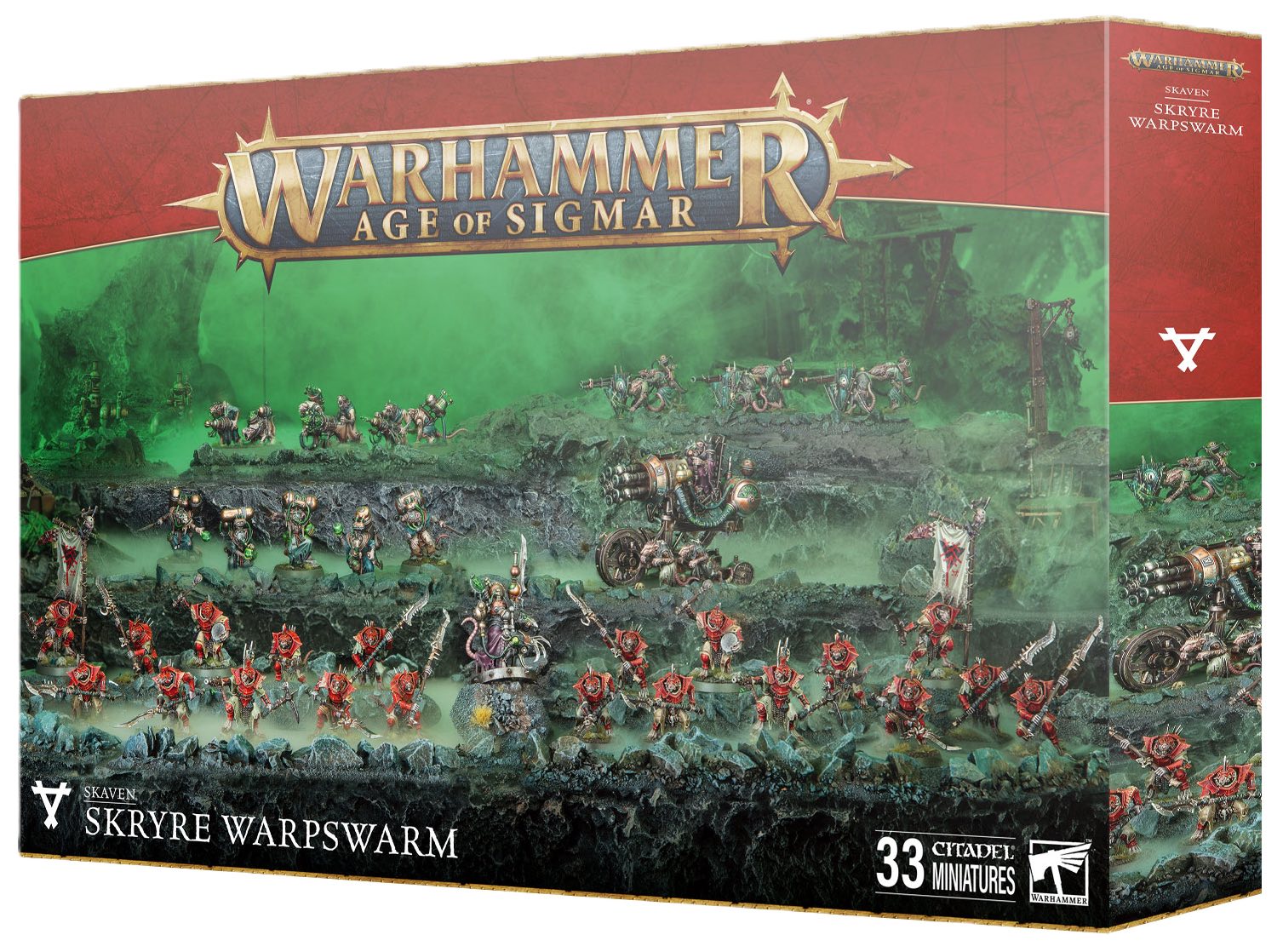 Warhammer Age of Sigmar Skaven Skryre Warpswarm Battleforce Box