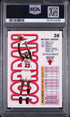 1993 FLEER 28 MICHAEL JORDAN PSA 9 - back