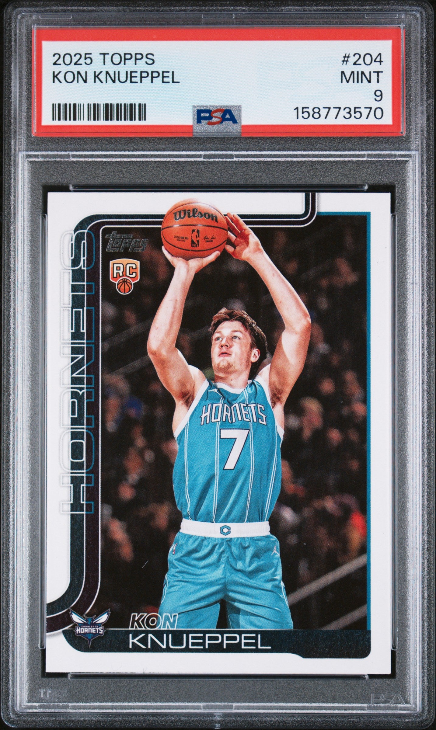 2025 TOPPS 204 KON KNUEPPEL PSA 9 - front