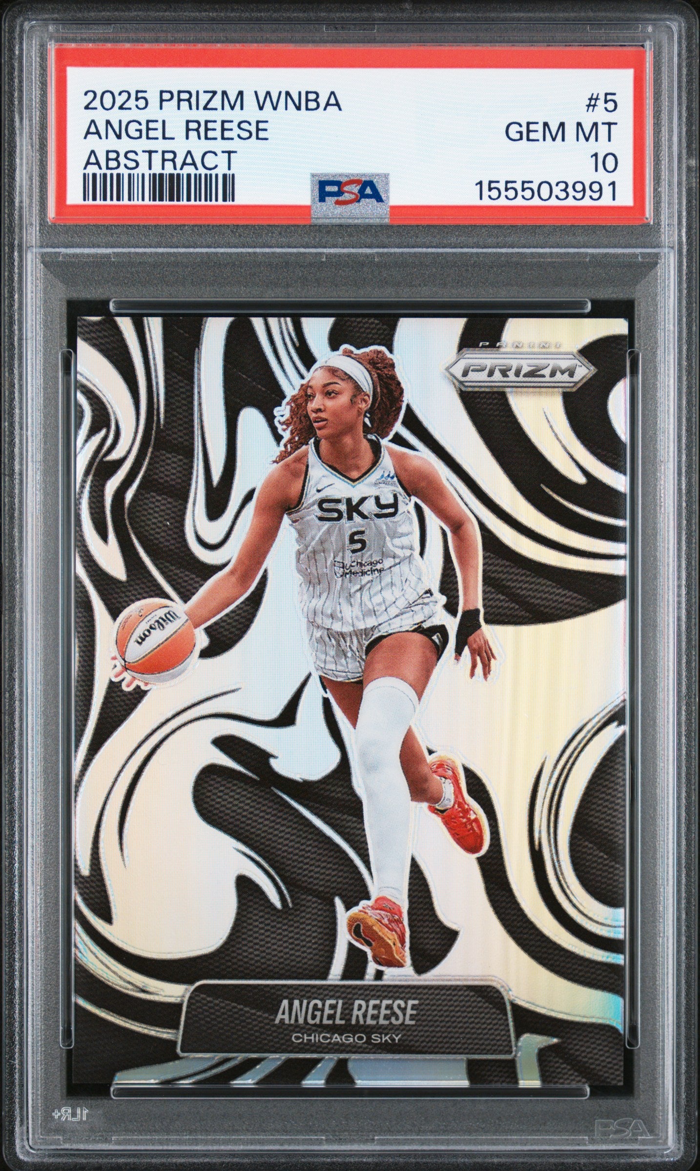 2025 PANINI PRIZM WNBA ABSTRACT 5 ANGEL REESE PSA 10 - front