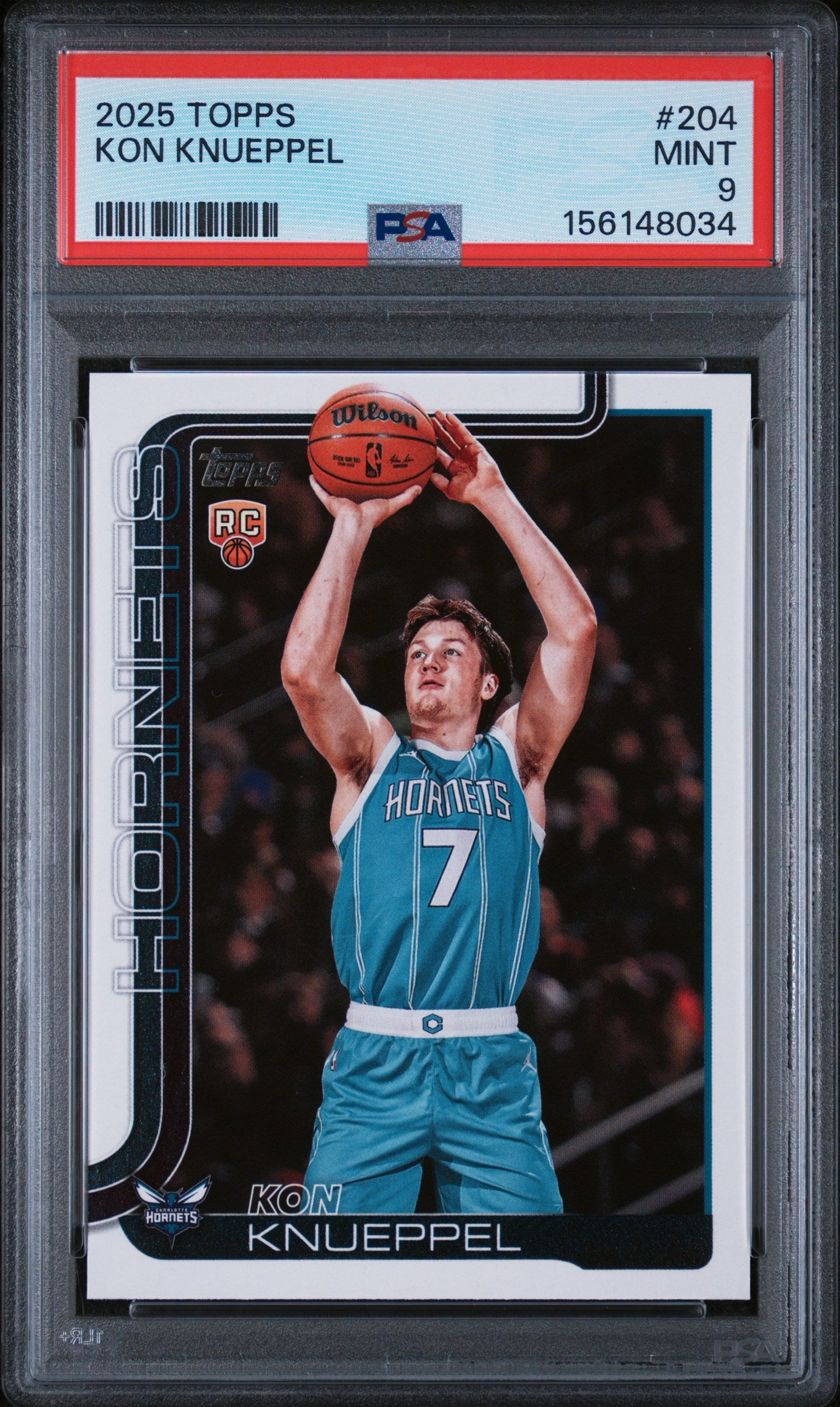 2025 TOPPS 204 KON KNUEPPEL PSA 9 - front