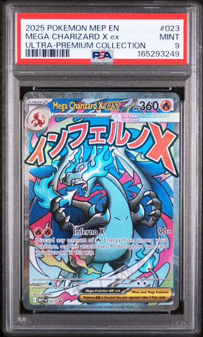 2025 Pokemon Mega Charizard X Ex Ultra-Premium Collection PSA 9 #023