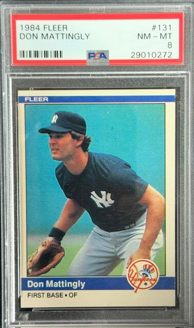 1984 Fleer #131 Don Mattingly RC PSA 8