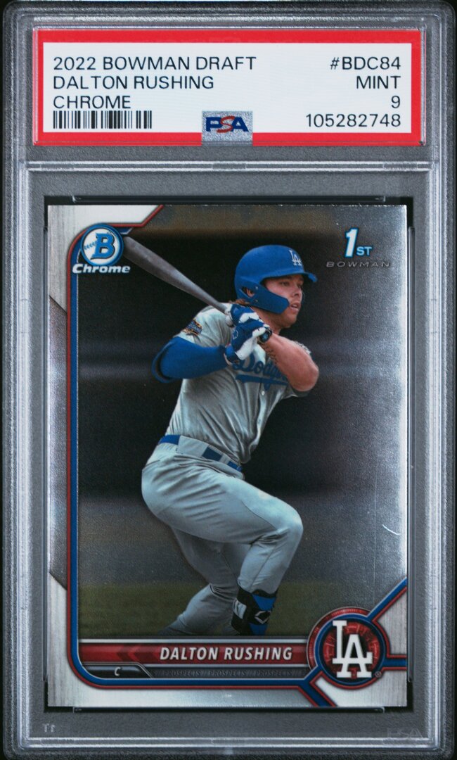 2022 Bowman Draft Dalton Rushing Chrome PSA 9 #BDC84