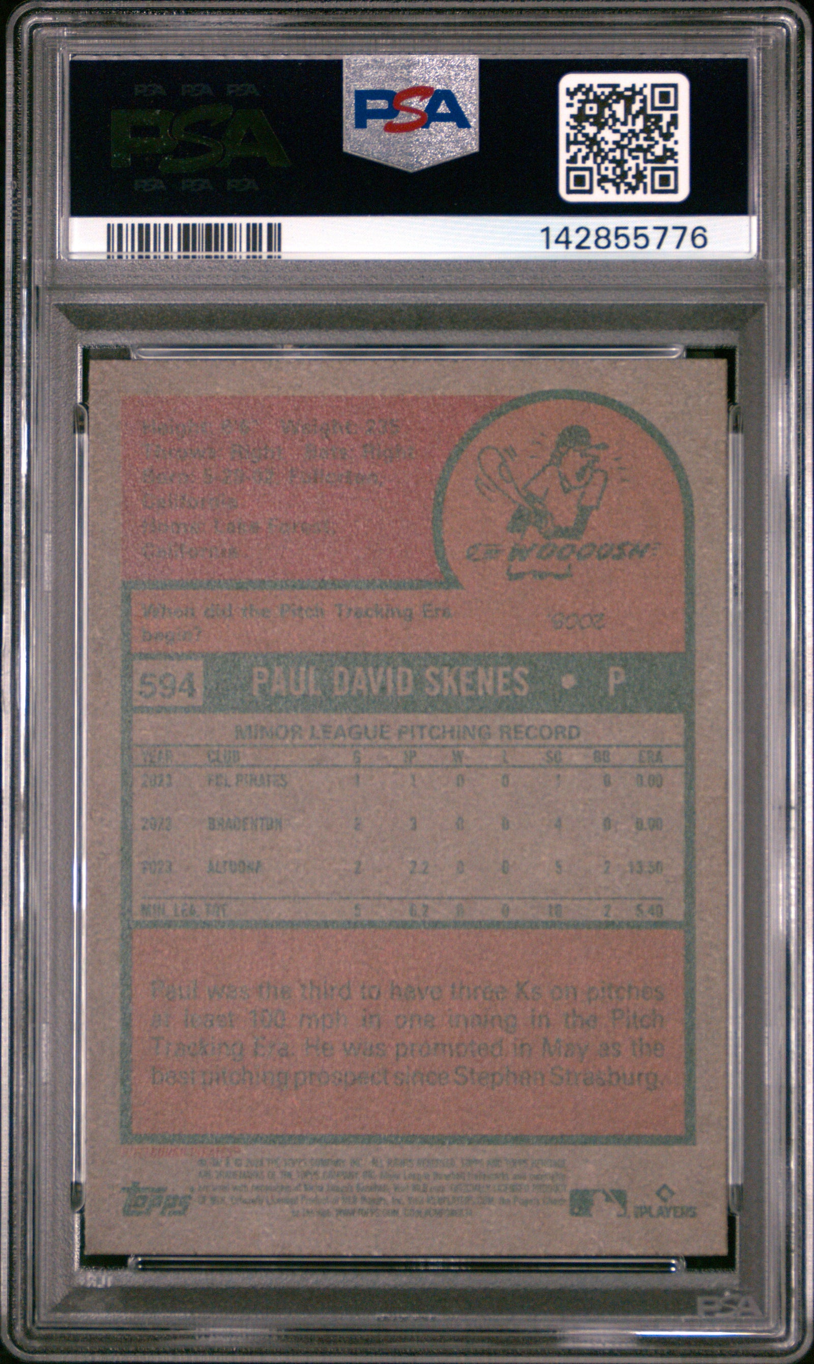 2024 Topps Heritage 594 Paul Skenes PSA 10