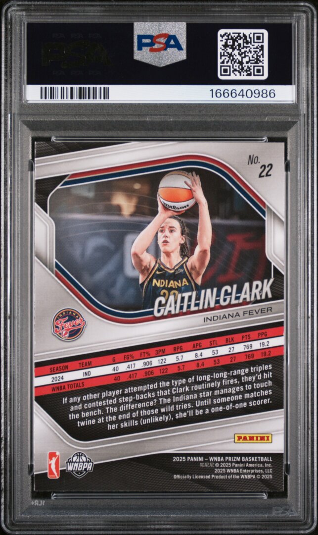 2025 Panini Prizm WNBA Caitlin Clark PSA 9 #22