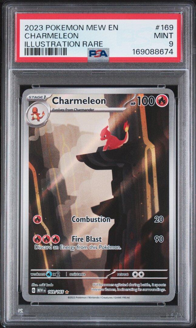 2023 Pokemon Mew En-151 Charmeleon Illustration Rare PSA 9 #169