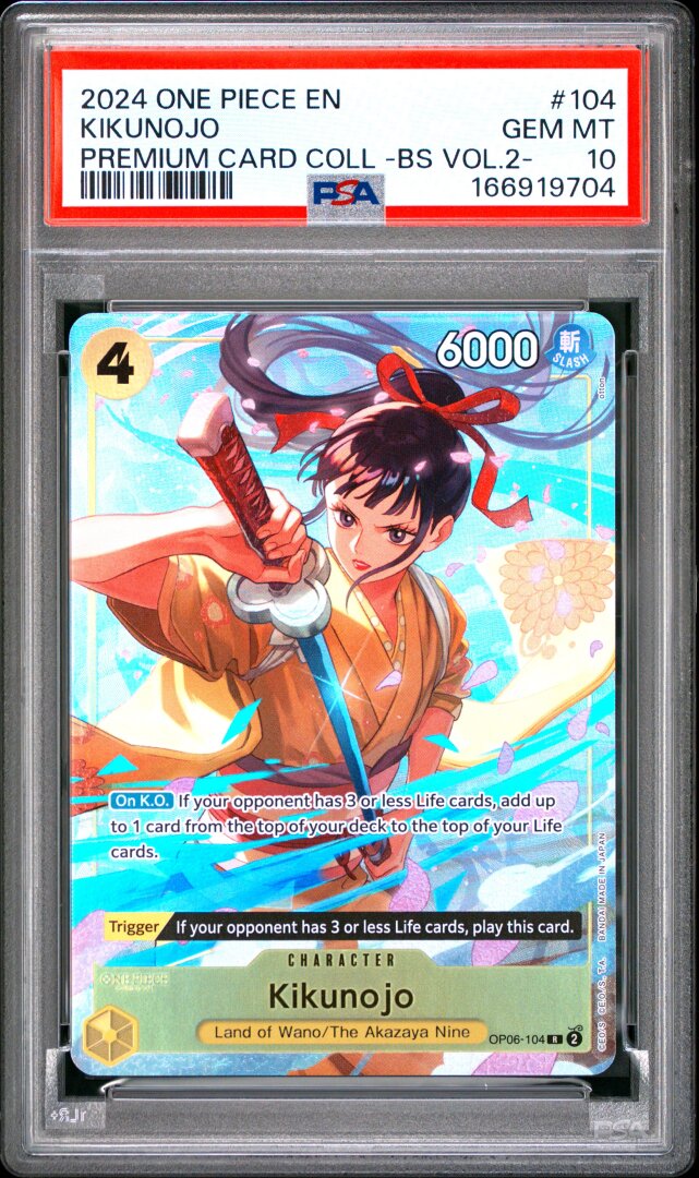 2024 One Piece Premium Coll Best Selection Vol.2 Kikunojo PSA 10 #104