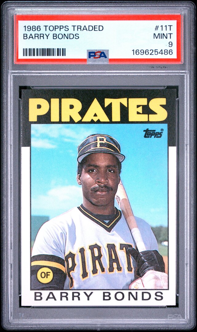 1986 Topps Traded Barry Bonds RC PSA 9 #11T