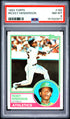 1983 TOPPS 180 RICKEY HENDERSON PSA 8 - front