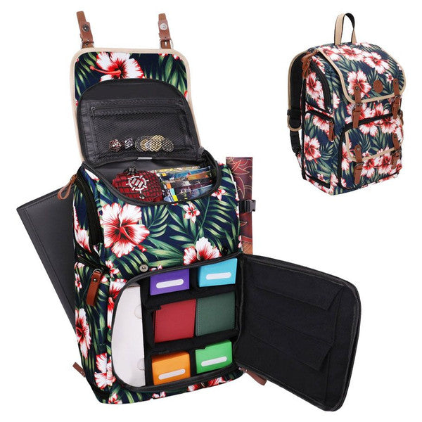 ENHANCE Gaming Trading Card Storage Backpack Tropical