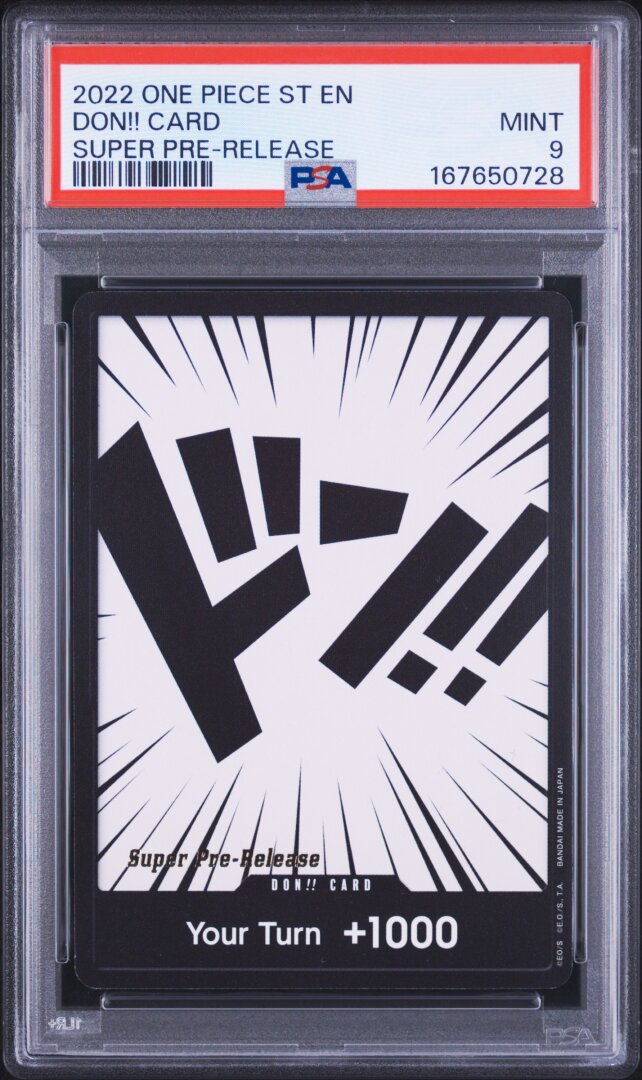 2022 One Piece Starter Decks Don!! Card Super Pre-release PSA 9