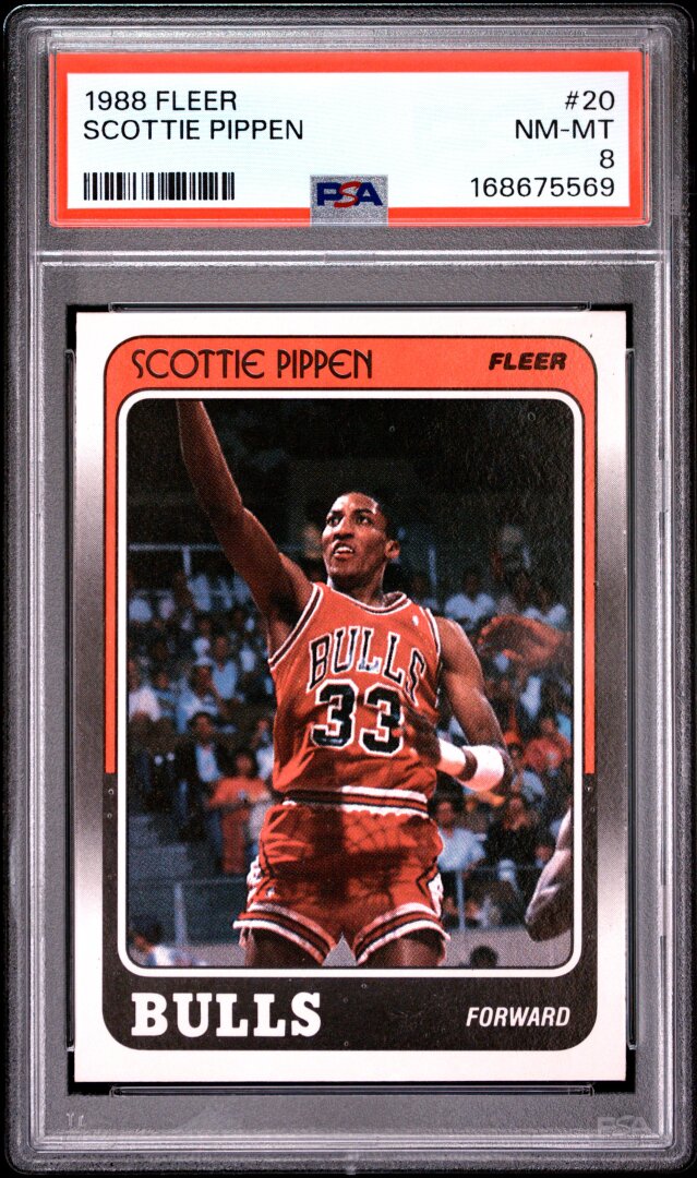 1988 Fleer Scottie Pippen #20 PSA 8