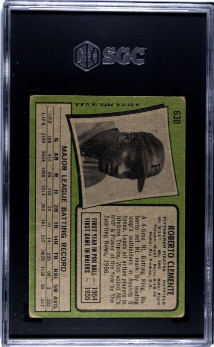 1971 Topps Roberto Clemente SGC 1