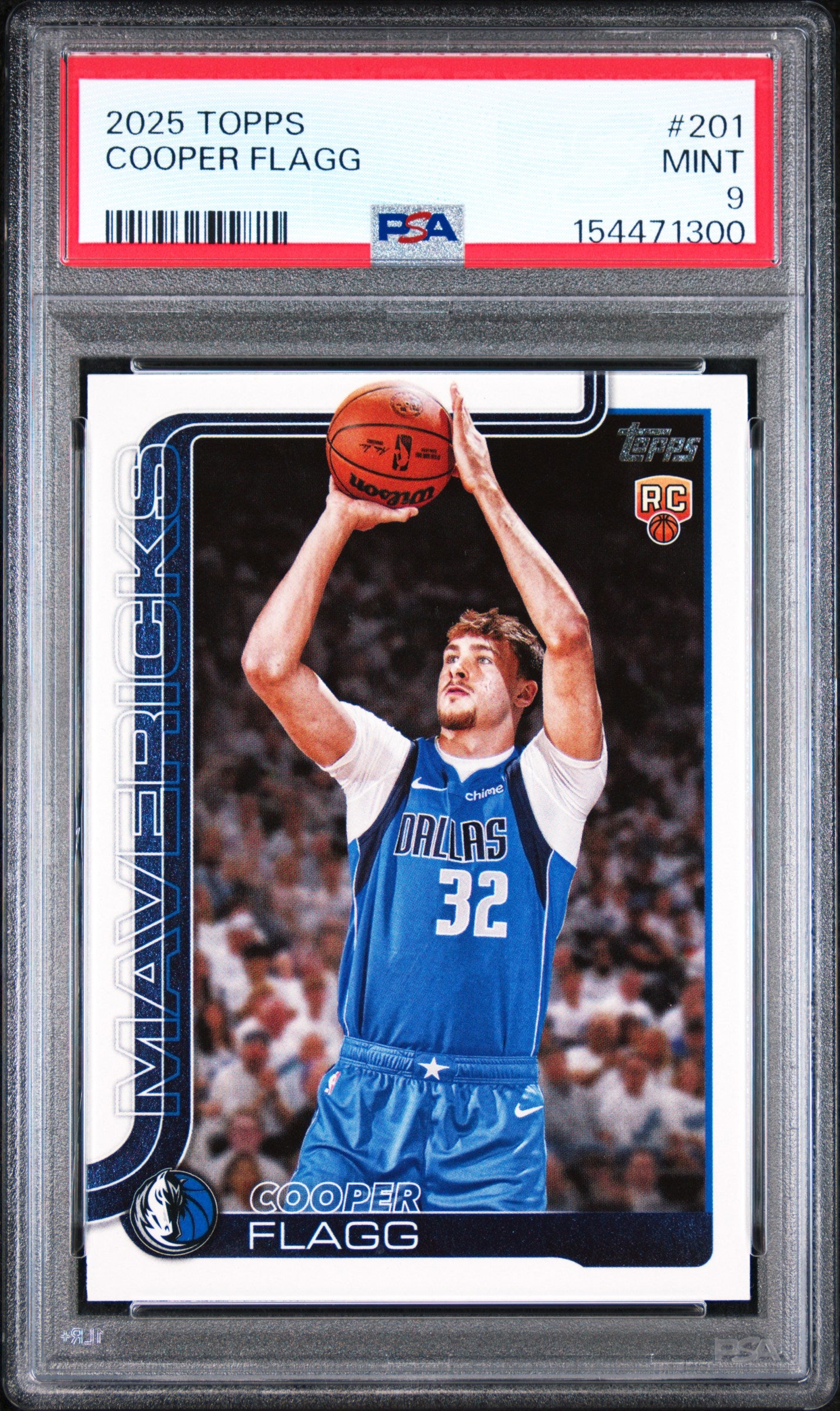 2025 TOPPS 201 COOPER FLAGG PSA 9 - front