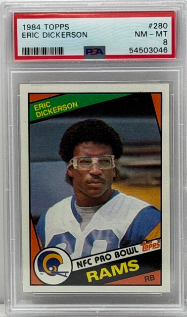 1984 Topps Eric Dickerson RC PSA 8 #280