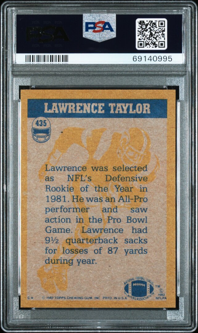 1982 Topps Lawrence Taylor PSA 6 #435